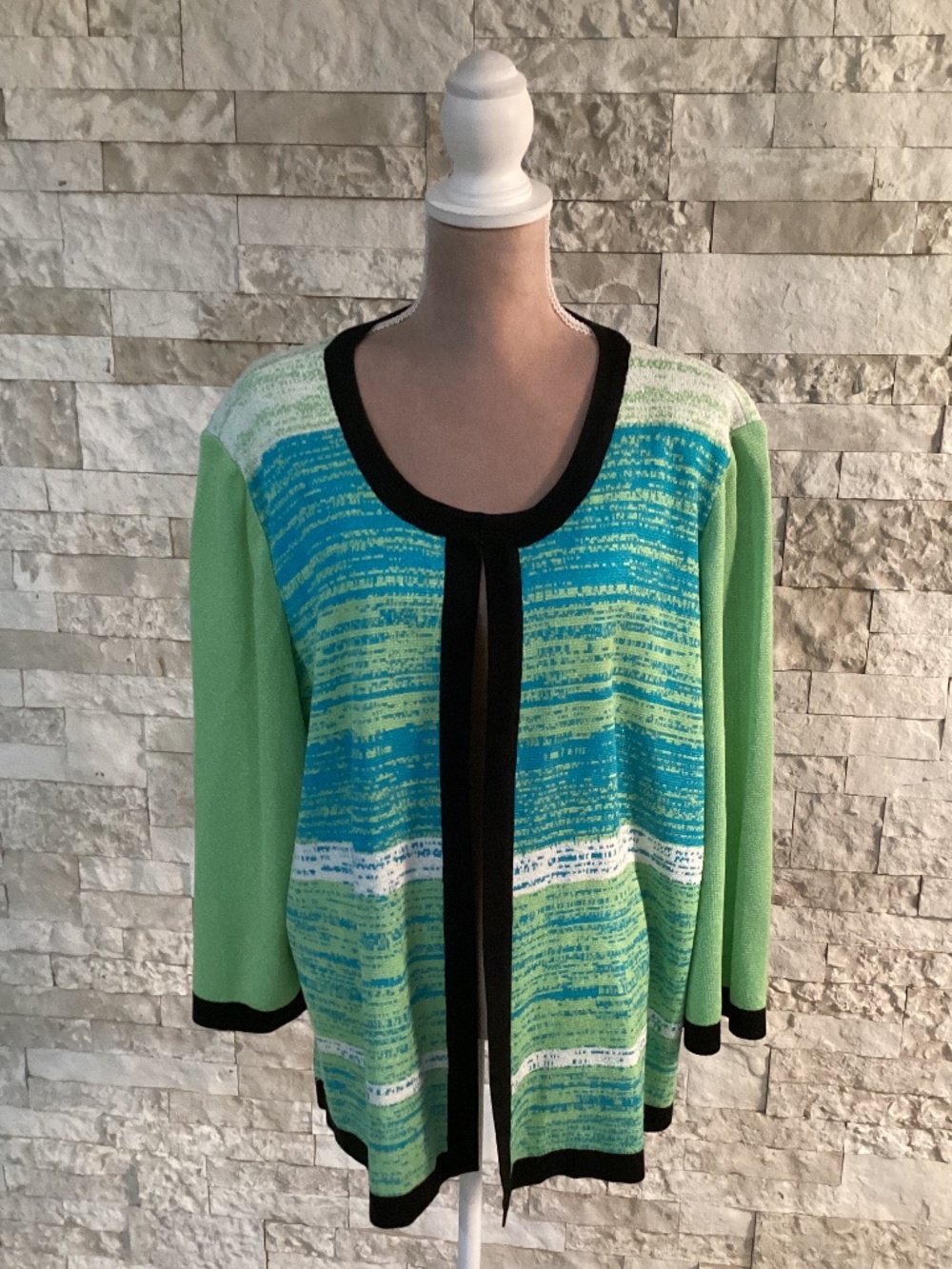 Ming Wang open-front cardigan